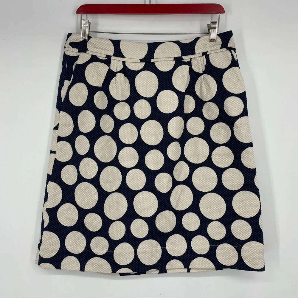 Boden big dot skirt with pockets US 8 Long